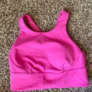 Lululemon Wunder train sonic pink bra